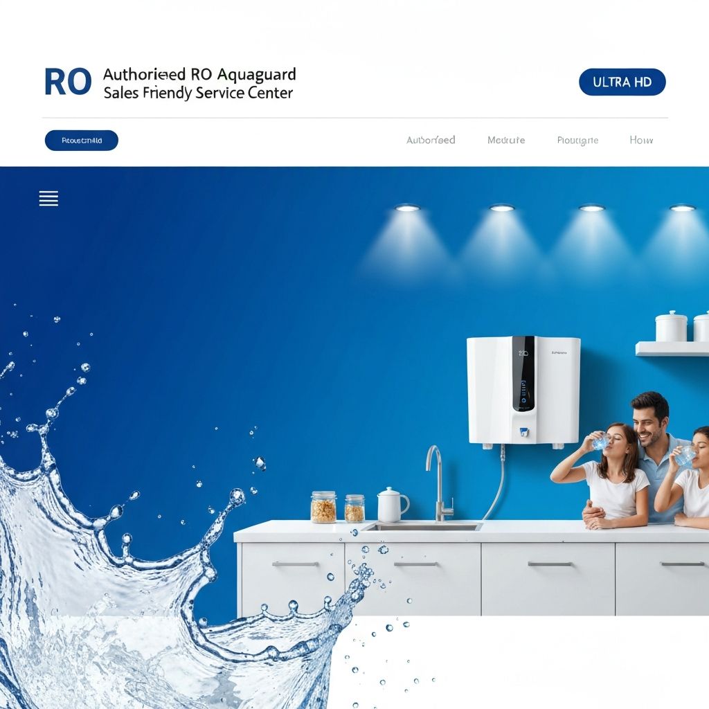 Aquaguard RO water purifier in a modern kitchen
